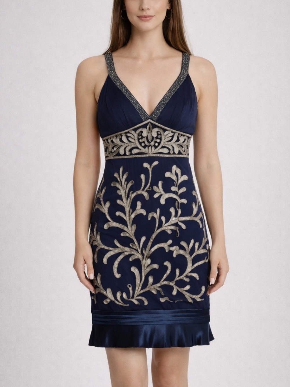 Sue Wong silk Beaded dress size 6.